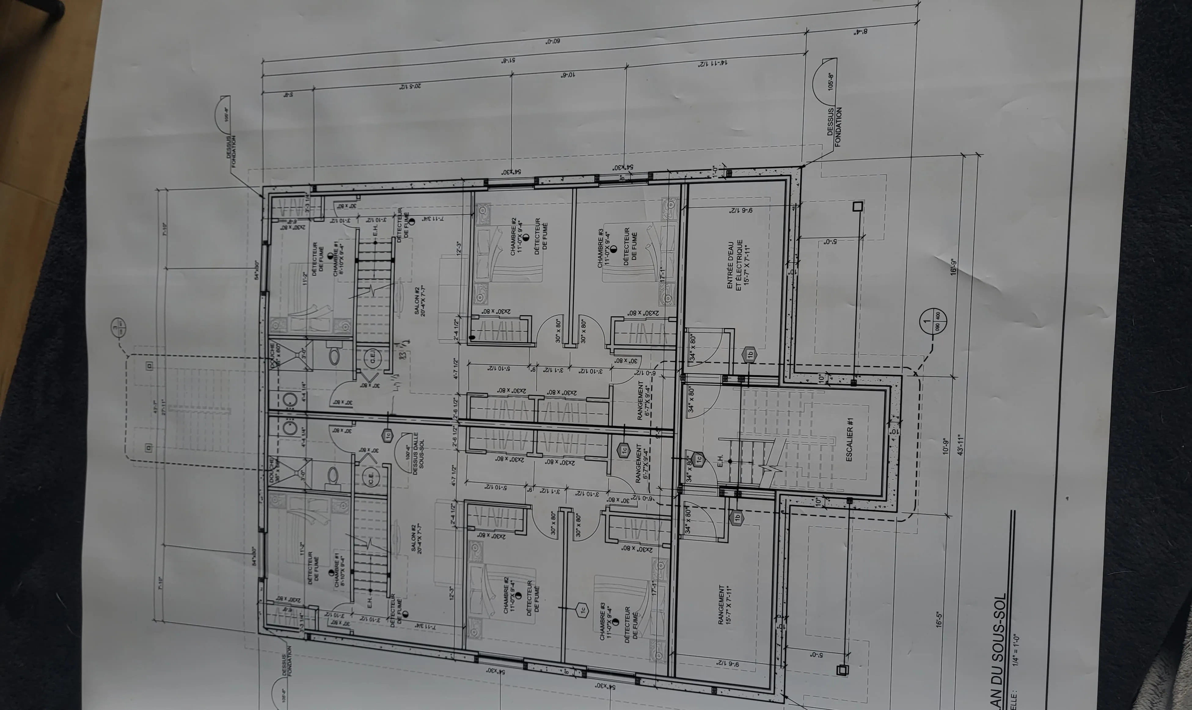 Plan de construction d'une résidence utilisé pour la gestion de projet